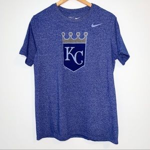 KC Royals Blue Nike Athletic Cut Large T-shirt